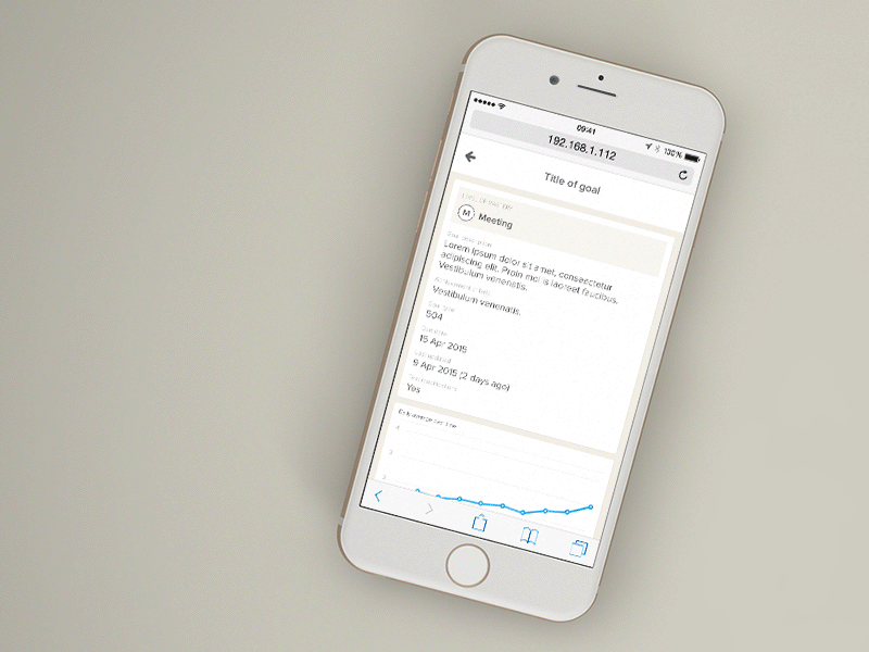 Responsive app (WIP) animated app chart gif iphone list render responsive scroll table view widget