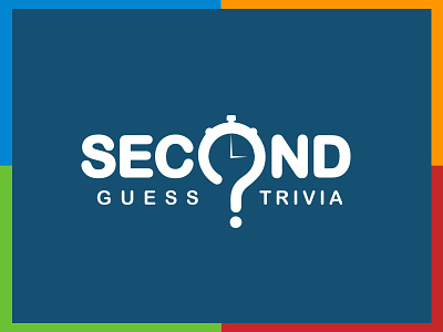 Second Guess Logo clock guess logo new question re design second trivia