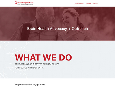 Headstrong Landing Page landing page red web website