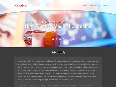 Dycar website cannabis cultivating delivery extraction growing high homepage landingpage medical quality