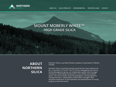 Northern Silica New website