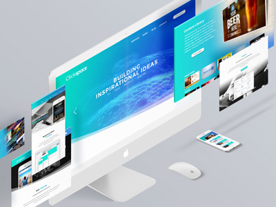 Clickspace Interactive New Website ab blue calgary gradient redesign website