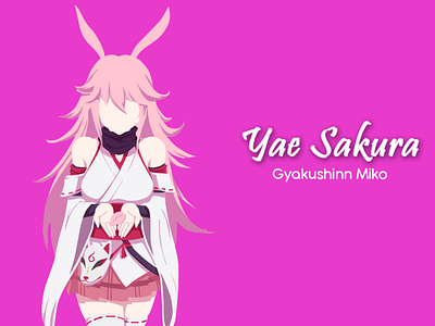 FlatDesign  Yae Sakura
