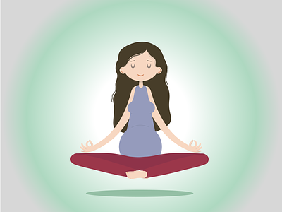 Girl girl meditation yoga