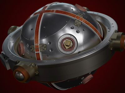 Advanced inertial Reference Sphere 3d 3dart 3dmodel cinema4d concept design conceptart design gamedesign propdesign rendering