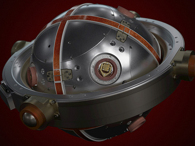 Advanced inertial Reference Sphere 3d 3dart 3dmodel cinema4d concept design conceptart design gamedesign propdesign rendering