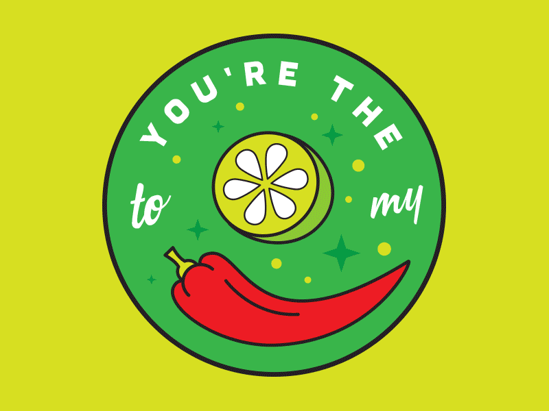 We go together like chili and lime anniversary card chili gift heart jar lime love packaging twang valentines
