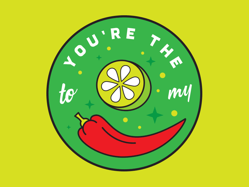 We go together like chili and lime by Melissa Szwan on Dribbble