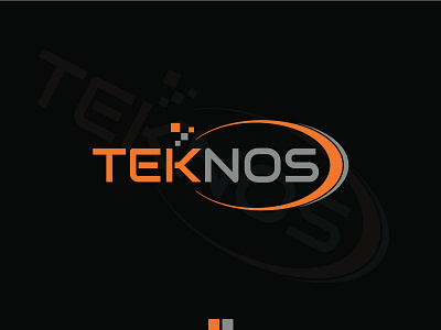 A Unique professional ''TEKNOS'' Data and Technology logo!