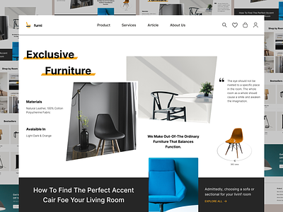 Furniture Online Store branding design graphic design logo productdesign typography ui ux vector