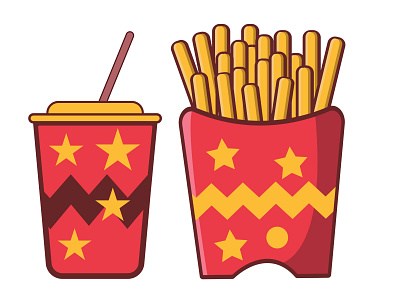 French Fries branding french fries graphic design logo