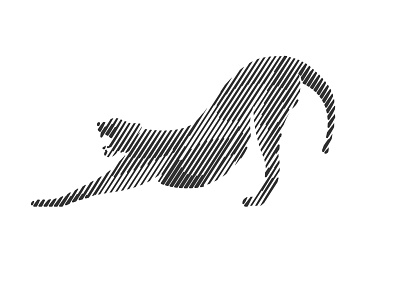 Scratchboard Line art Lion logo