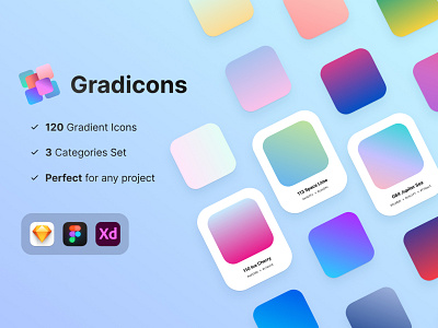 Library of gradients for Web, iOS and Android