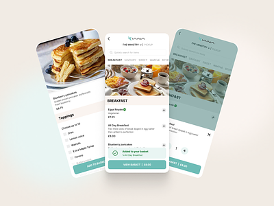 App for creating an order in a restaurant app branding colors colorscheme design graphic design illustration interaction design interface design logo ui ui design ui elements ux