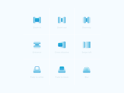 Video transition effects Icons app icon ui