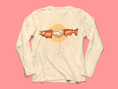 Salmon Hands Shirt