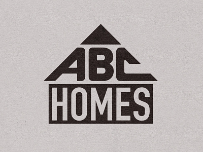 ABC Homes Logo branding design logo