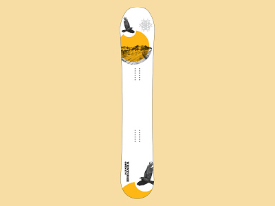 Venture Snowboard's Odin Graphic 2022 graphic design illustration