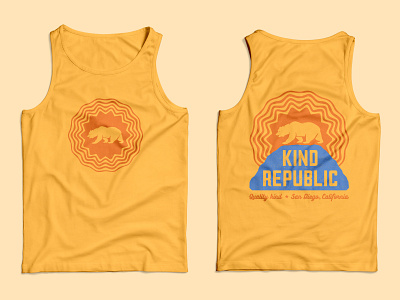 Kind Republic Tank apparel design branding graphic design illustration logo