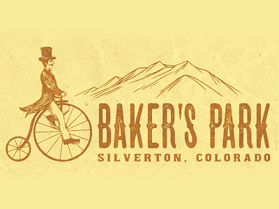 Illustration for Mountain Bike Park branding graphic design illustration logo