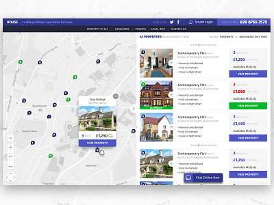 House | Concept Estate Agent estate agent real estate responsive ui user interface ux web design
