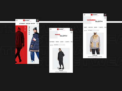 Xsize streetwear mobile brand brand design branding concept design dribbble logo ui ux web