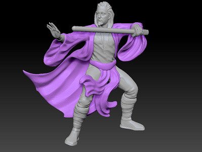 Jedi Made in Zbrush 3d 3d art character charecter design jedi starwars zbrush