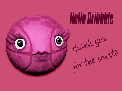 Dribbble Thank You for the Invite 3d 3d art character charecter design dribbble dribbble invite thankyou zbrush