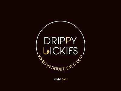 Drippy Lickies branding graphic design logo