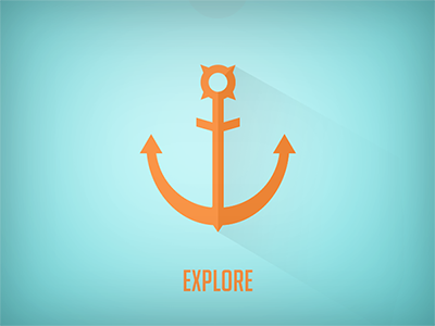 Explore anchor explore flat shadow
