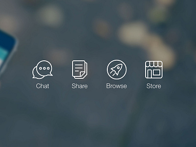 Chat app icon design