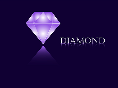 Diamond design diamond diamond logo icon illustration jewel jewelry logo purple