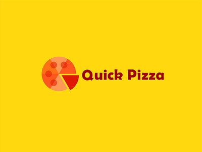 Quick Pizza design fast food illustration letter lettermark logo pizza q letter quick