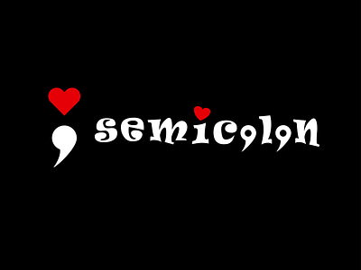 Semicolon + Heart