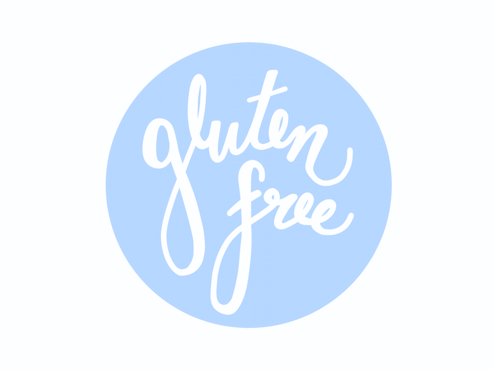 Gluten-free GIF calligraphy celiac design gif gif animation gluten free gluten free handlettering illustration procreate sticker design