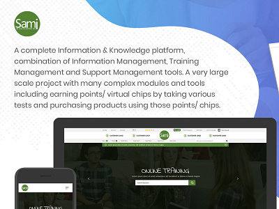 Knowledge Platform design management support ui ux web website