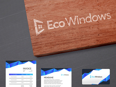 Eco windows Design adobe photoshop branding design ecommerce logo
