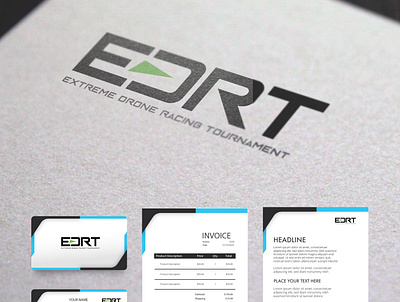 Logo Design of EDRT ( Extreme Drone Racing Tournament ) adobe photoshop artwork design drone logo drones logo logo design tournament