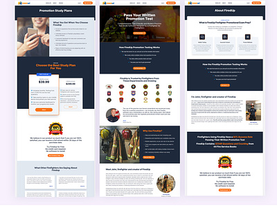 Online Test Practice SAAS Based Software for Firefighters design ecommerce logo marketplace ui ux web website
