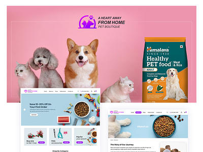 Advance Online Pet Store design ecommerce logo marketplace ui ux web website