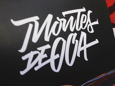 Montes de Oca Logo art branding calligraphy design graphic design identity lettering logo typography vector