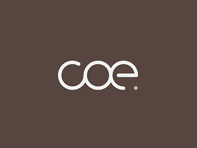 Coe. Cafe Logo art branding calligraphy design graphic design identity lettering logo shapes typography vector