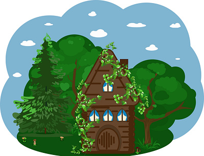 Дом illustration logo