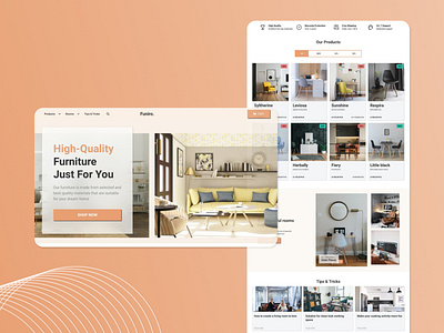 Furniture Shop design furniture shop landing page landingpage ui uxui web design web designer web development webflow