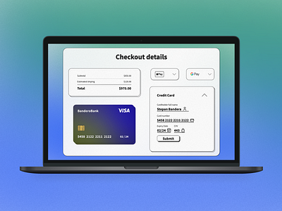 #DailyUI #002 | A credit card checkout page chekout page credit card chekout page dailyui dailyui002 dailyuichallenge webdesign