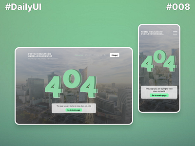#DailyUI #008 | Page 404 404 404 page dailyui dailyuichallenge design landing page ui web design web development webflow