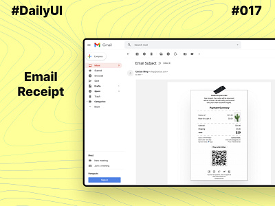 #DailyUI #017 | Email receipt app design daily ui 17 dailyui dailyuichallenge design email email design email receipt receipt design ui ux uxui web design
