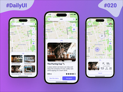 #DailyUI #020 | Location Tracker - Map dailyui dailyuichallenge design location tracker map map app ui web design