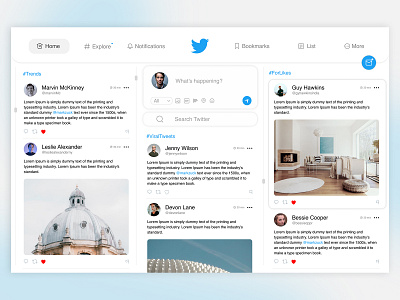 Twitter Homepage Concept