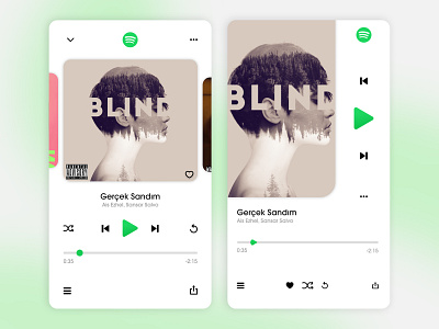 Spotify Music Player Concept design graphic design music player ui ux
